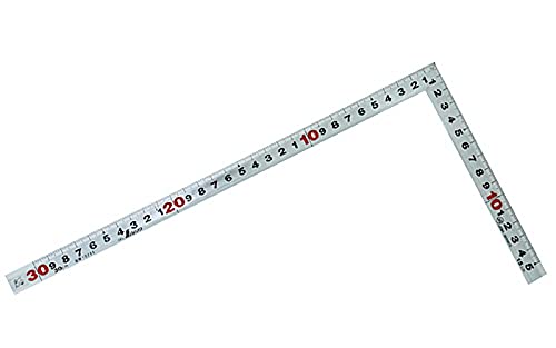 Shinwa Sokutei 10286 Curve Scale, Thick Back, Square Point, JIS Silver, 11.8 inches (30 cm)
