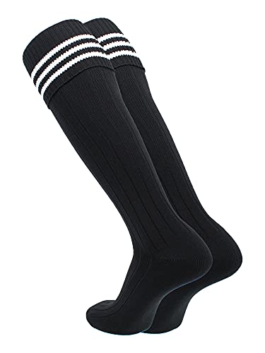 Euro Style 3 Stripe Soccer Socks With Fold Down Top2