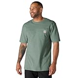 Carhartt Men's Iconic K87 Pocket T-Shirt, Green Slate Heather, X-Large