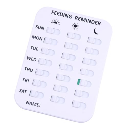 Hemoton Pet Feeding Recorder Matter Recorder for Timing Record Reminding Tool for Kids Elderly