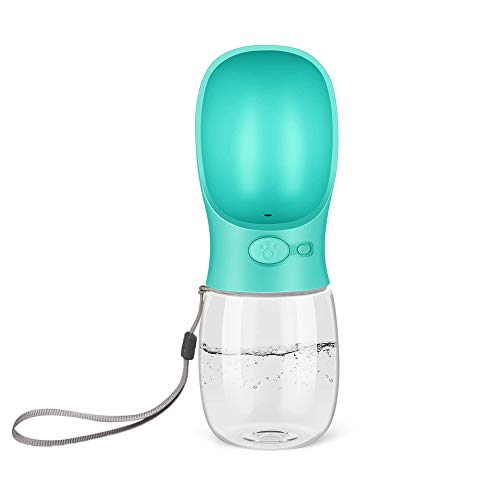 QQPETS Dog Water Bottle Leak Proof Portable Travel Drink Cup with Bowl Dispenser