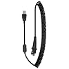 Compatible Nuance Dragon PowerMic III Microphone 5.5' Curly Cable - Easy Install