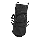 Aosekaa Skateboard Carry Case Organizer Water Resistant Handbag Folding Portable Storage Backpack Shoulder Bag for Beginners Travel, Black, Large