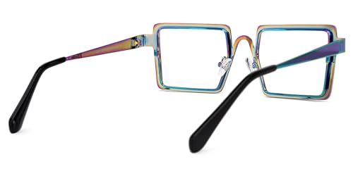 Image of VOOGLAM Stylish Rectangle Blue Light Blocking Glasses for Women Anti UV Eyestrain Eyewear Cairbre