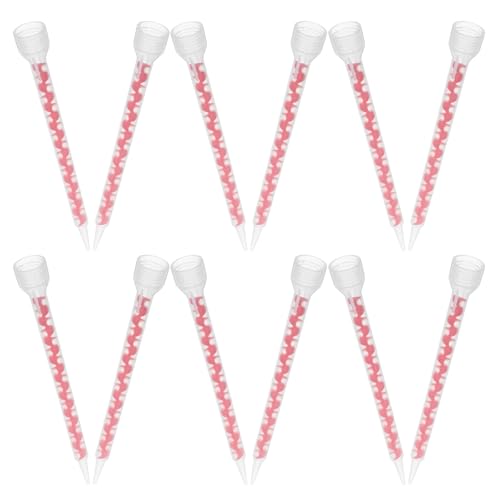 BIUDECO 12 Ugelli Miscelatori a Spirale per Sigillante Strumenti di Estensione per Colla Accessori per Calafataggio Precisi Resistenti e Portatili per Uso Domestico e Professionale