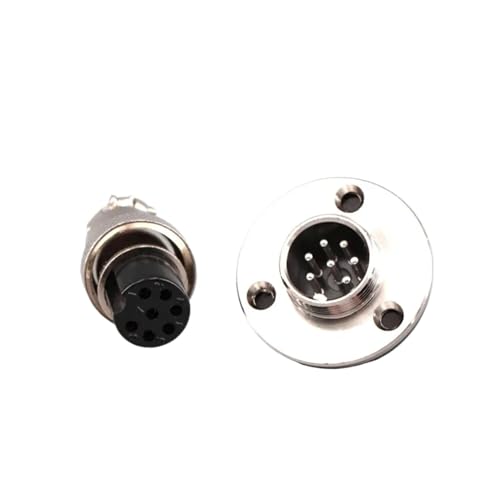 GX16 16mm 2 3 4 5 6 7 8�R�A9��10�s�� XLR �t�����W �q��R�l�N�^ ���X �v���O �I�X �V���[�V �~�`�}�E���g �\�P�b�g(GX16 flange 7Pin,100 Sets)