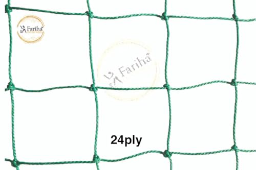 Image of Cricket Net for Practice and Training, Nylon, Green, for Cricket (24 ply, 15x30)