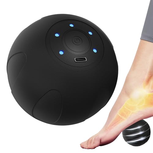 Pelota de Masaje | Masajeador Cervical De 5 Velocidades - Herramienta De Masaje Recargable Portátil Para Espalda Hombros Cuello Cintura Muslos Brazos Y Más
