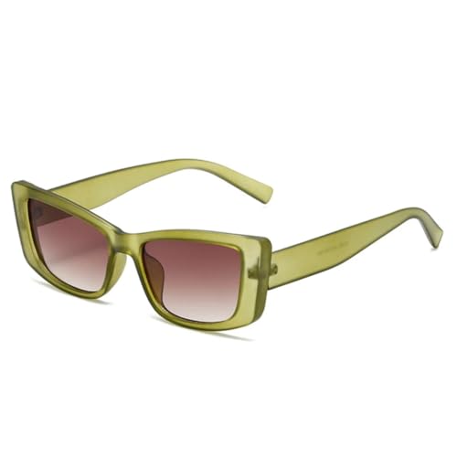 Lunettes de soleil œil de chat anti-UV400 et verres dégradés mats pour femme