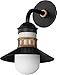 Maxim 35122SWBKAB Admiralty Outdoor Wall Light, 1-Light 60 Watts, Black/Antique Brass