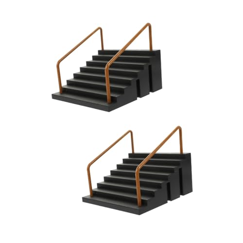 MOLUCKFU 2pcs Finger Exercise Park Finger Skateboard Kit Small Skateboard Miniature Field for Training