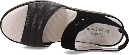 Jambu womens Africa Wedge Sandal, Black, 6.5 US Review | Image 4