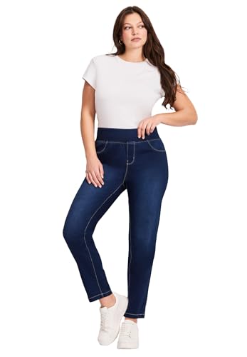 Women's Plus Size Tall Butter Denim Pull-On High Rise Jean
