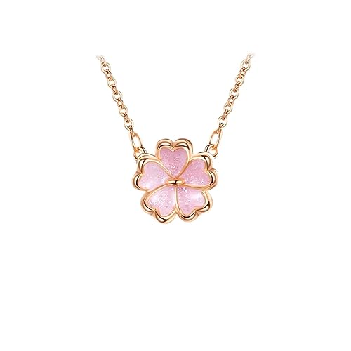 Collier pendentif fleur de cerise, le cadeau d'anniversaire idéal pour femme