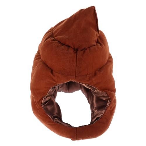 Uonlytech Sombrero Divertido de Carnaval Forma de Caca de Algodón Gorro Cálido para Fiesta y Disfraz Accesorio Original para Adultos y Jóvenes Adecuado para Eventos y Carnaval