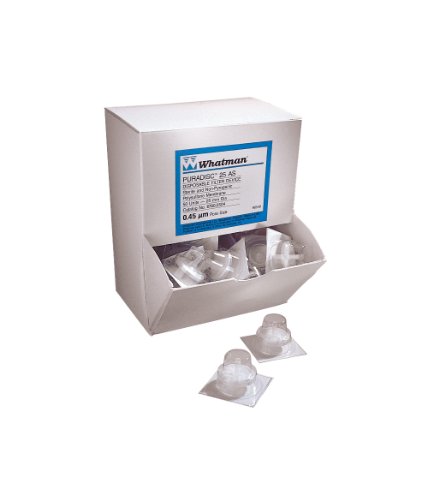 Whatman 6806-1316 Polypropylene Puradisc 13 Syringe Filter, 0.3psi Wet Burst, GF/A Grade, 1.6 Micron (Pack of 500)