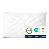 VALENTIA MEDICAL Almohada Viscoelastica 60 cm con Funda Lavable Doble Capa Suave y Ergonomica Antiacaros Cervical Adaptable para Dormir Boca Abajo Lado o Arriba Maximo Confort Descanso