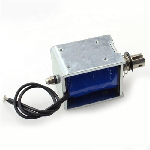 Solénoïde push pull 12V 60N JF-1250B à forte poussée linéaire de 10mm