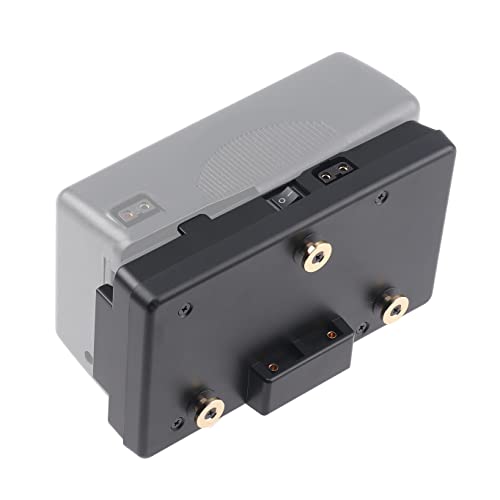 Fotga Power Adapter Coverter Plate for V Mount Battery to Gold Mount Anton Bauer Battery for Panasonic for Sony Camcorder HDV DSLR Camera,with Two 14.8V D-tap Output by FOTGA - Image 4
