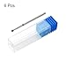 HARFINGTON 6pcs 120-140 Grits Diamond Grinding Bit 2.5mm Ball Head 2.35mm Shank 2.5mm Length Stone Sanding Drill Bits Rotary Tool for Ceramic Glass Nails Grinding Polishing, Blue