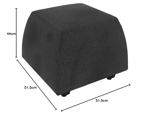 Image of Wakefit Belize Ottoman (Charcoal Grey)
