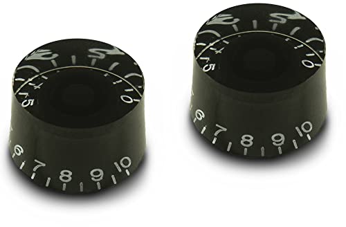 WD Music Vintage 50's Tall Speed Knob Set Of 2 Black �g�[���X�s�[�h�m�u �u���b�N