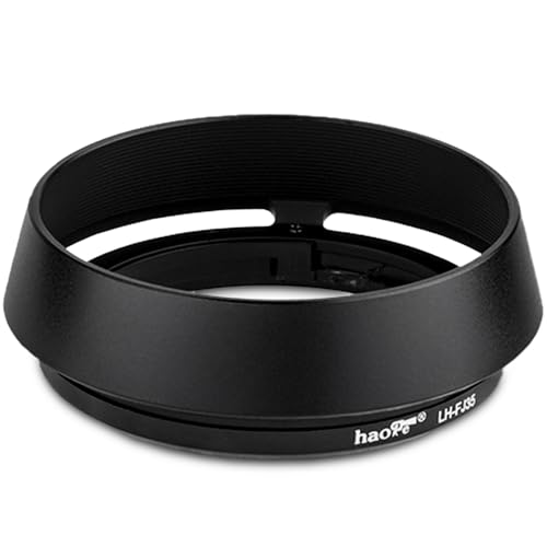 Image of Haoge LH-FJ35 Bayonet Round Metal Lens Hood for Fujifilm Fuji Fujinon XF 35mm f/2 R WR XF35mmF2, XF 23mm f2 R WR XF23mmF2 and XC 35mm F2 XC35mmF2 Lens Replace LH-XF35-2