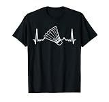 Badminton Federball Badmintonspieler Herzschlag BADMINTON T-Shirt
