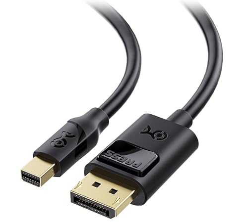 Cable Matters 32.4Gbps Mini DisplayPort to DisplayPort 1.4 Cable - 3ft, Support [8K@60Hz HDR], Mini DP to DP 1.4 Cable, Display Port to MiniDisplayPort Compatible with Thunderbolt & Thunderbolt 2