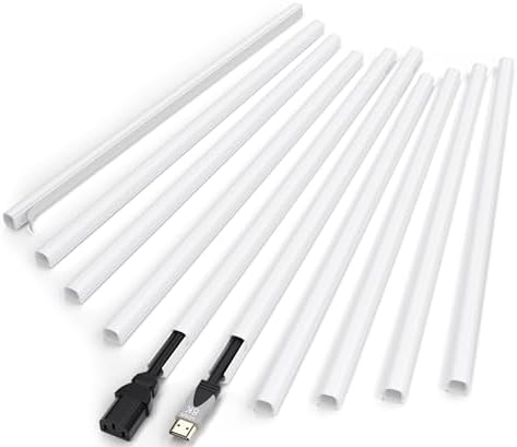 ZhiYo 142in Cord Covers for Wires on Wall, One Cord Hider, Self-A...