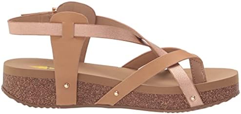 VOLATILE Women's Engie Multi Strap Thong Sandal, Rose Gold, 10M | Image 5