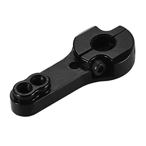 sourcing map 5 Stück Servo Horn Arm 25T Aluminium Servohorn M3 für Futaba Savox Xcore RC PKW Flugzeug -Schwarz