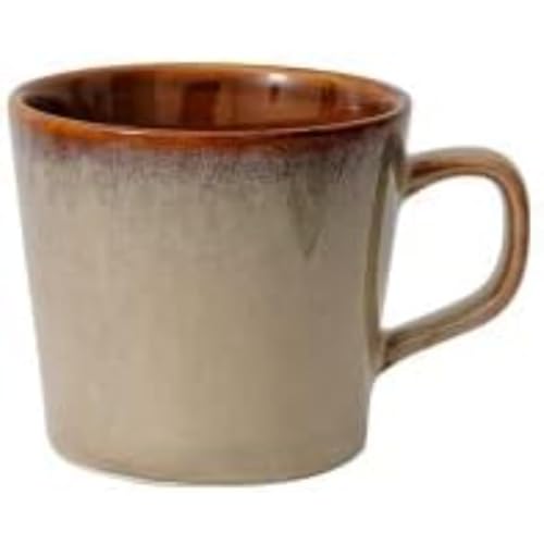 Vlfn ??美濃焼 マグカップ 大きめ コーヒーカップ 軽量設計 食洗機対応 電子レンジ対応 シンプル おしゃれ ギフトボックス付き プレゼント 自宅用 オフィス カフェ 日常使い 業務用 (バンコク棕)