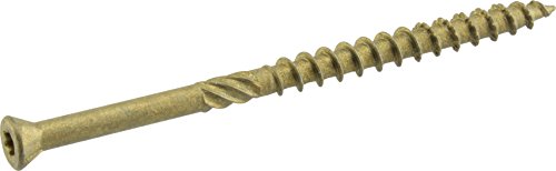 Power Pro 967886 Trim Screws, #8 X 2-1/2", All Purpose Wood, Deck, Composite, And Exterior Trim Screws, Rust Resistant, Bronze, 2500Pcs Box #TOP30