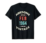 Photo Gallery awesome since february 1964 - retro - vintage 1964 birthday maglietta Photo Gallery awesome since february 1964 - retro - vintage 1964 birthday maglietta