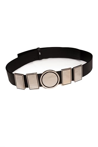 Silver Square Costume Belt - Mens Womens Teen Adult Boy - Cosplay Go Accessories Halloween Costume