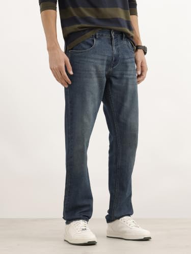 Image of WROGN Men's Straight Fit Jeans | Mid Rise | Jeans for Man