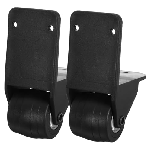 Gatuida 1pair Black Swivel Wheels for Travel Luggage Suitcase Replacement Wheels Double Bearings for Smooth Maneuverability Compatible Luggage Types