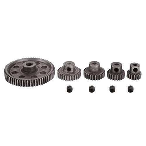 AMOGOT RC Steel Metal Spur Diff Differential Main Gear 64T 17T 21T 26T 29T Motor Gear for HSP 1/10 Monster Truck Brontosaurus Redcat Volcano EPX RC Replacement Parts