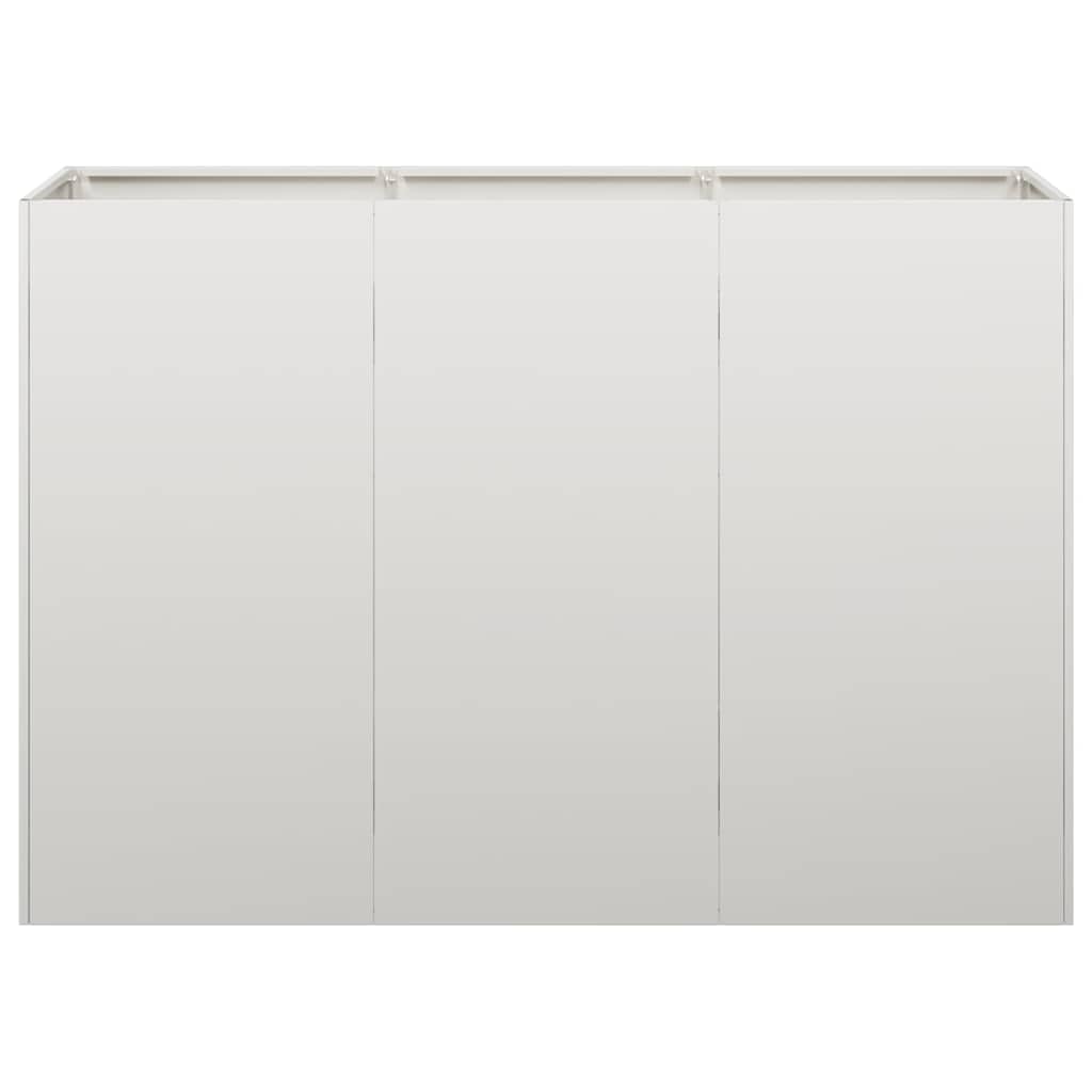 Ogrodnik ze stali nierdzewnej 120 x 40 x 80 cm | Duża pojemność, otwarte dno, drenaż, wsporniki wewnętrzne, do roślin warzywnych kwiatów na zewnątrz