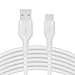 Produktbild Belkin BoostCharge Flex Silikon-USB-C/USB-A-Kabel (3 m), USB-IF-zertifiziertes USB-C-Ladekabel für iPad Pro, Galaxy S21, Ultra, Plus, Note 20, Pixel und andere Geräte  Weiß