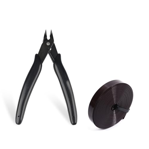 GlamorDove Hair Extension Pliers Keratin Bond Cutting Pliers Kit with 9mm Italian Glue Keratin Bonding Roll Tape Wire Flush Cutters Wire Clippers Nippers Pre-bonded Extensions Keratin Bonding Cutter