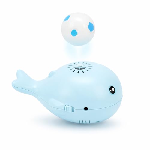 Image of Amazon Brand - Jam & Honey Floating Balls Little Whale Toy, Electric Air Blowing Floating Ball Toys, Unique Birthday Party Gifts for Boys, Girls, Kids, Children Aged 3+ (Blue)