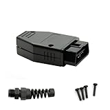 OBD2 Universal Connector obd2 16pin Adaptor eobd2 Female Connector Plug with Screws J1962 OBD2 16Pin Male Plug Connector(J1962 Male)