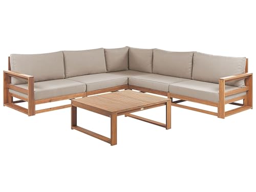 Beliani Lounge Set Zertifiziertes Akazie&hellip;