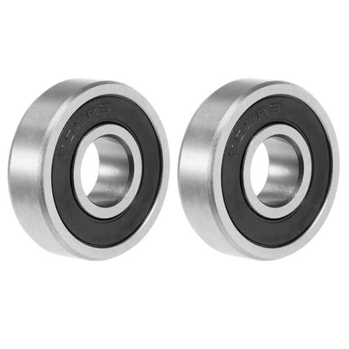 TOP-VIGOR 2Pcs 609-2RS Deep Groove Ball Bearings, Z1 9mm x 24mm x 7mm Double Sealed Industrial Bearings, Chrome Steel Skateboard Bearings for Electrical Instrument Equipment
