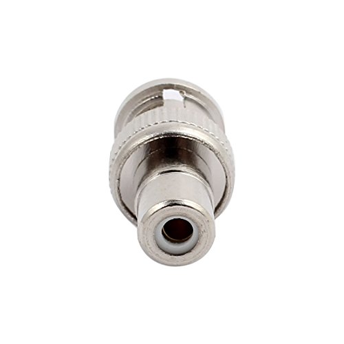 10 Piezas Adaptador BNC Macho a RCA Hembra miniatura 3