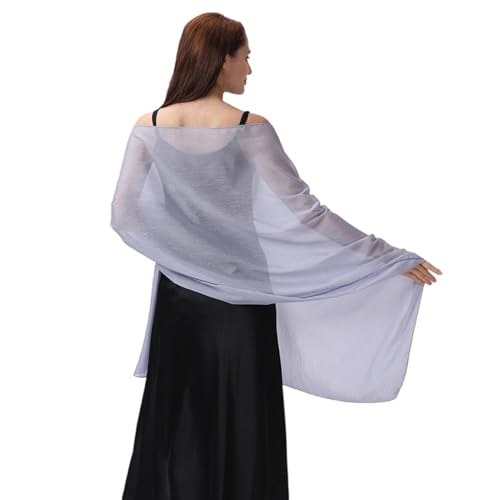 SK Studio Chiffon Scarfs formal Shawls for Evening Dresses Wedding Shawl Wraps Bridal Scarve for Women
