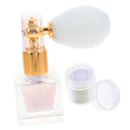 IWOWHERO 2-in-1 Glitter Spray Body Highlighter Iridescent Liquid Highlighter Spray Multi-use Makeup for Women