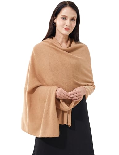 RYYOYY Soft Cashmere Blend Wrap Chic Scarf Stole for Women Wayfarer Travel Extra Large 87'x28' Camel